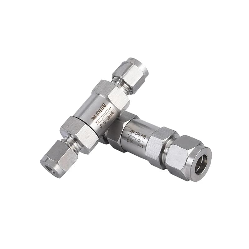 Stainless Steel Double Check Valve | 3-18mm OD Tube | Water & Gas Non-Return - Thumbnail 2