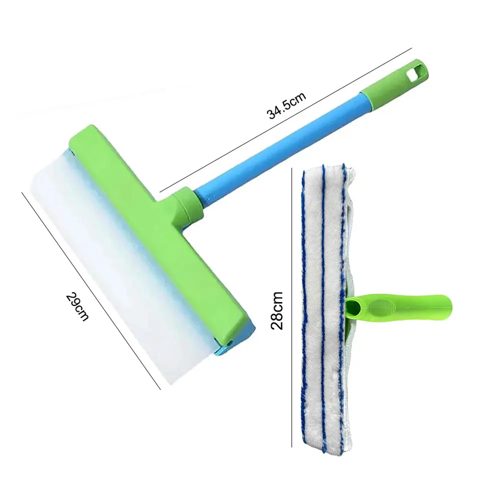 Window Cleaning Kit | 12 Silicone Blade & T-Bar | Shower Glass - Thumbnail 3