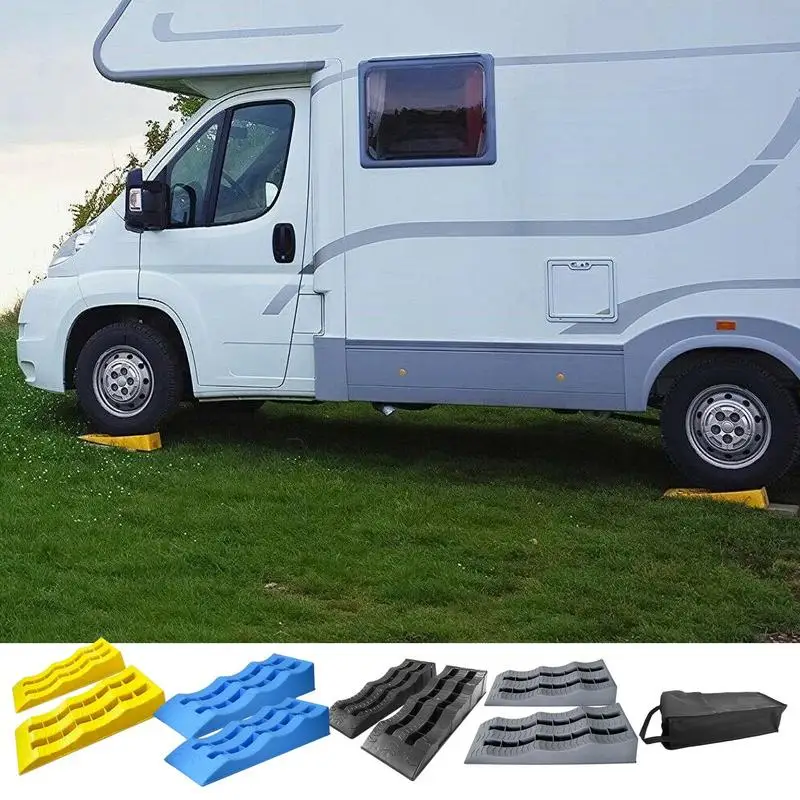 Wheel Chocks and Levelers | 3-Step Design | Heavy-Duty Trailer Ramps - Thumbnail 4