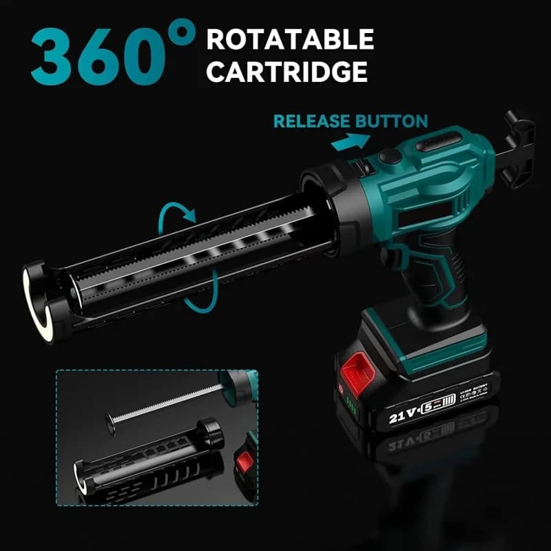 Cordless Sealant Gun | LED Light | For Makita 21V Batteries - Thumbnail 5