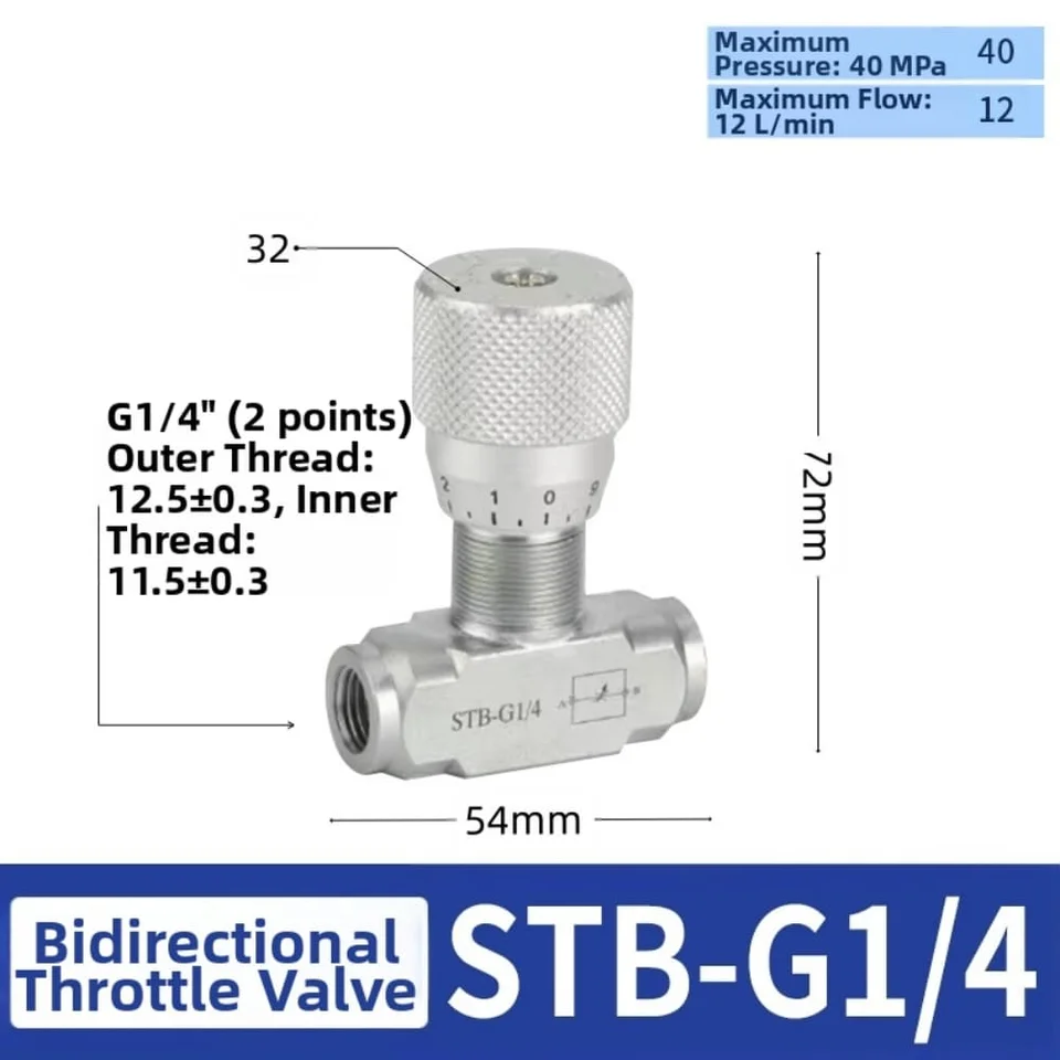 Hydraulic Double Check Valve STB-G3/8 | 5800PSI Flow Control | Oil/Gas Throttle - Thumbnail 7