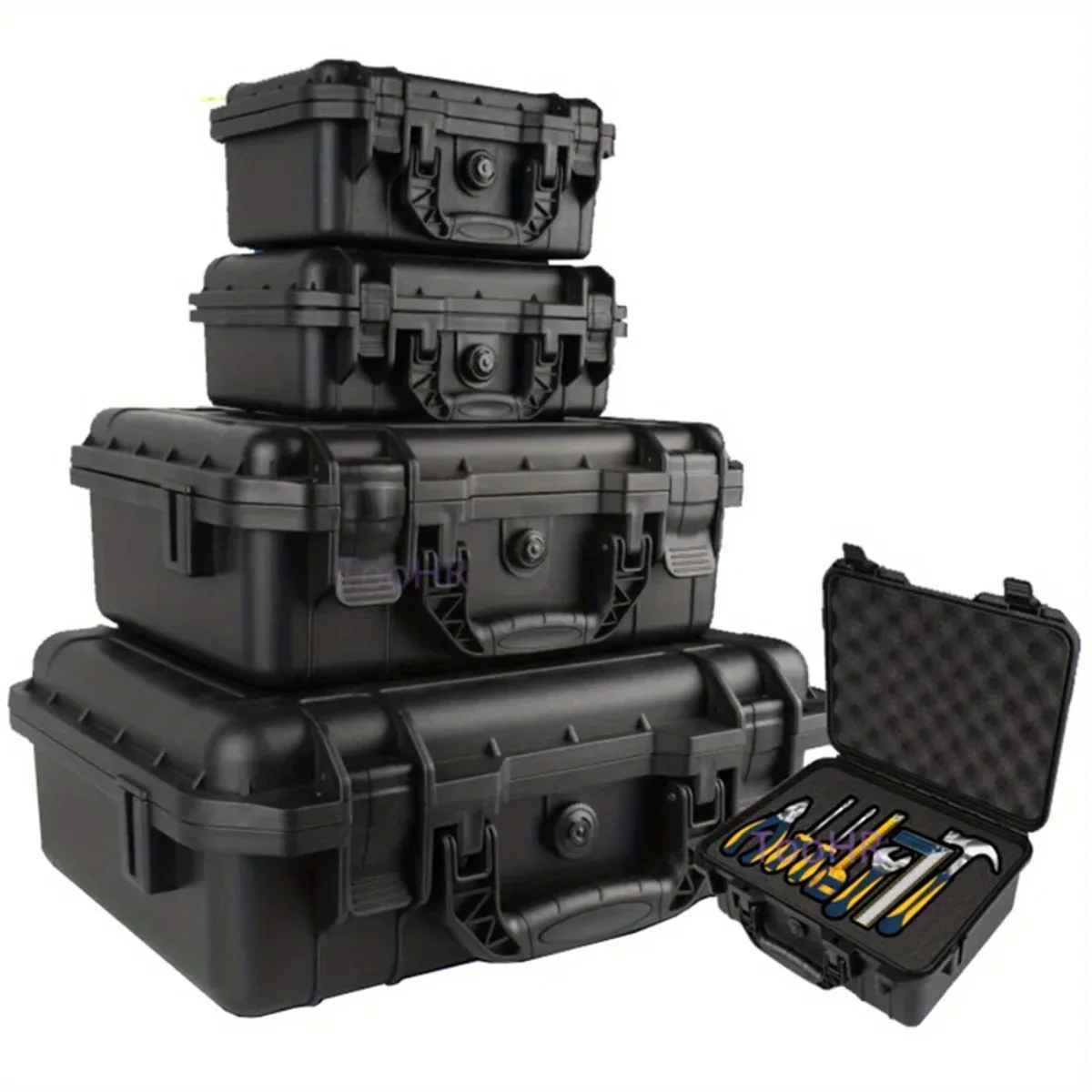 Hard Tool Case | Pre-cut Foam Insert for Safety | Customizable Hardware Organizer Bag