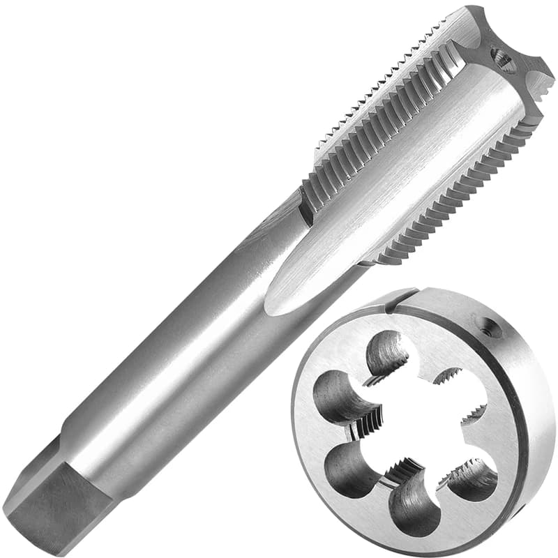 Thread Tap and Die Set | Metric M10-M18 Round Dies | For Thread Repair - Thumbnail 6