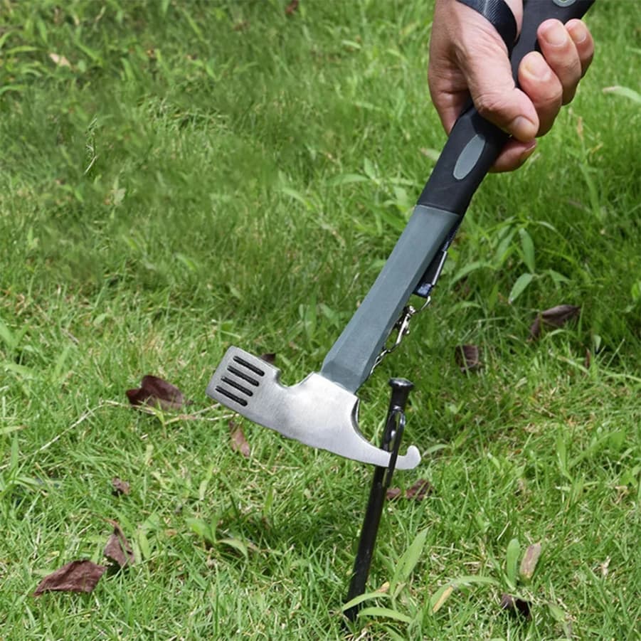 4/8pc Heavy Duty Ground Screw Tent Pegs | Forged Steel Anchors | Camping & Outdoor Spikes - Thumbnail 3