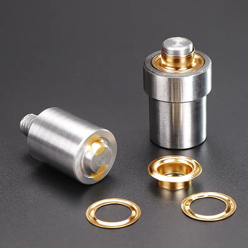 Tarpaulin Eyelets Kit | Hand Press Eyelet Punch Set | Metal Grommet Mould - Thumbnail 2