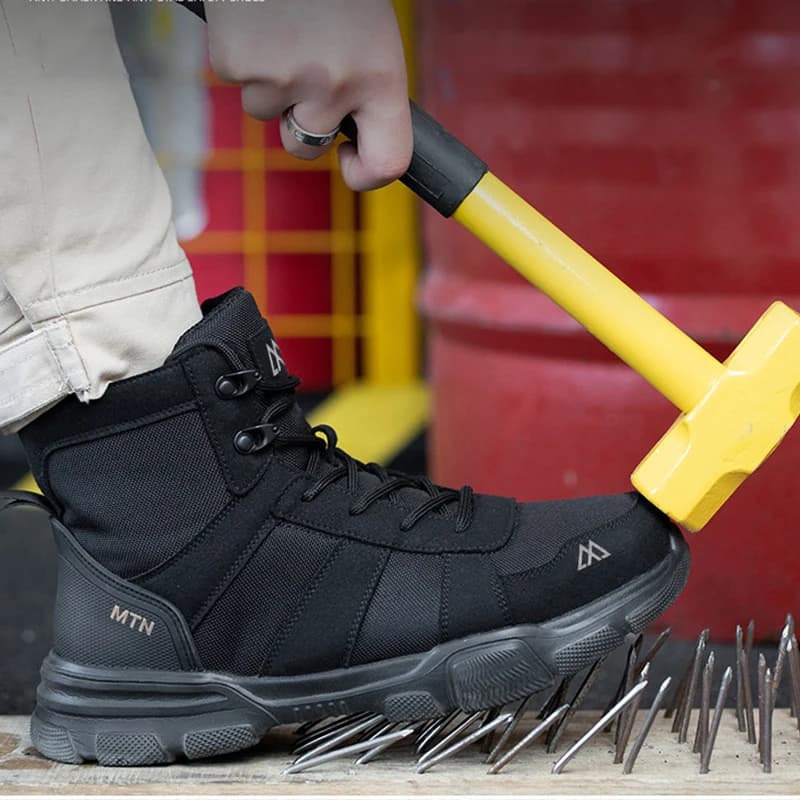 Men's Steel Toe Cap Boots | Indestructible Safety Footwear | Anti-Puncture Work Boots - Thumbnail 5