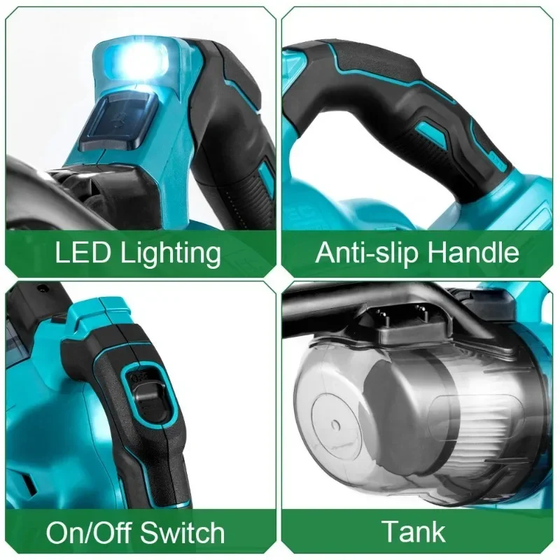 Makita 18V Carpet Spot Cleaner | Cordless Handheld Vacuum | Pet Hair & Floor Dust - Thumbnail 2