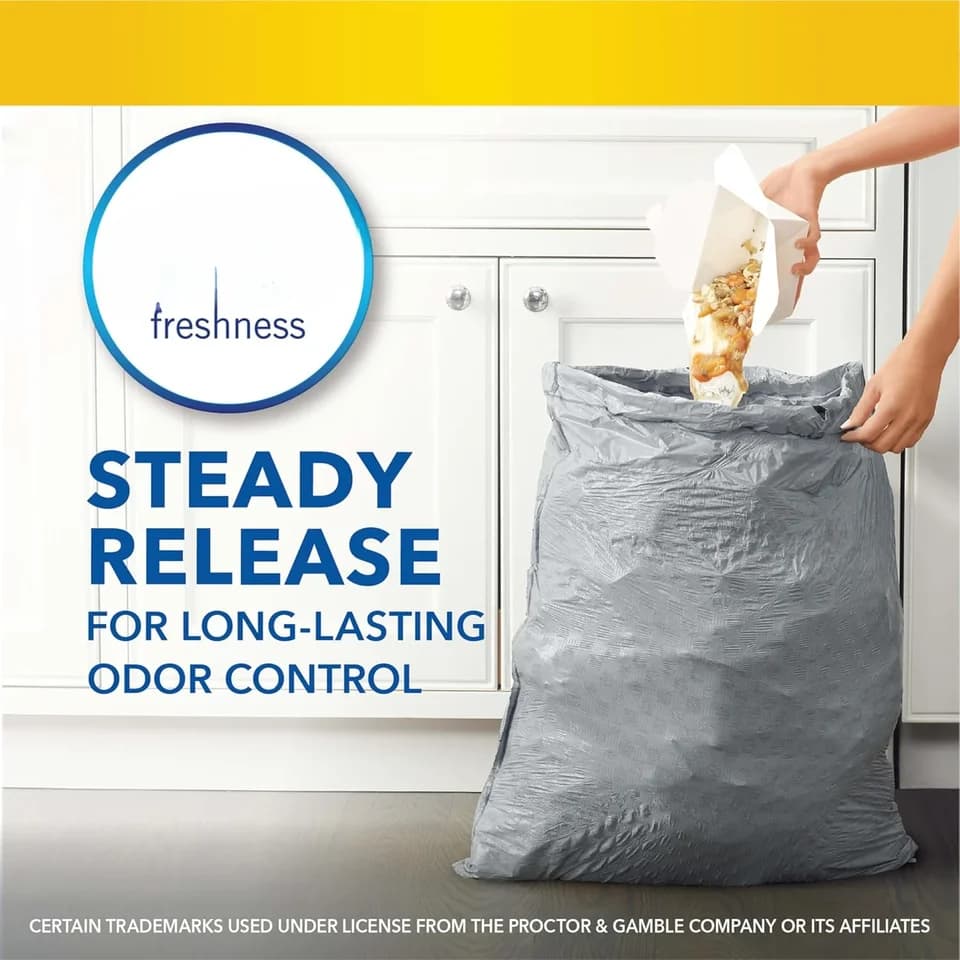 Heavy Duty Bin Bags | Stink Shield | 50L White Drawstring - Thumbnail 4