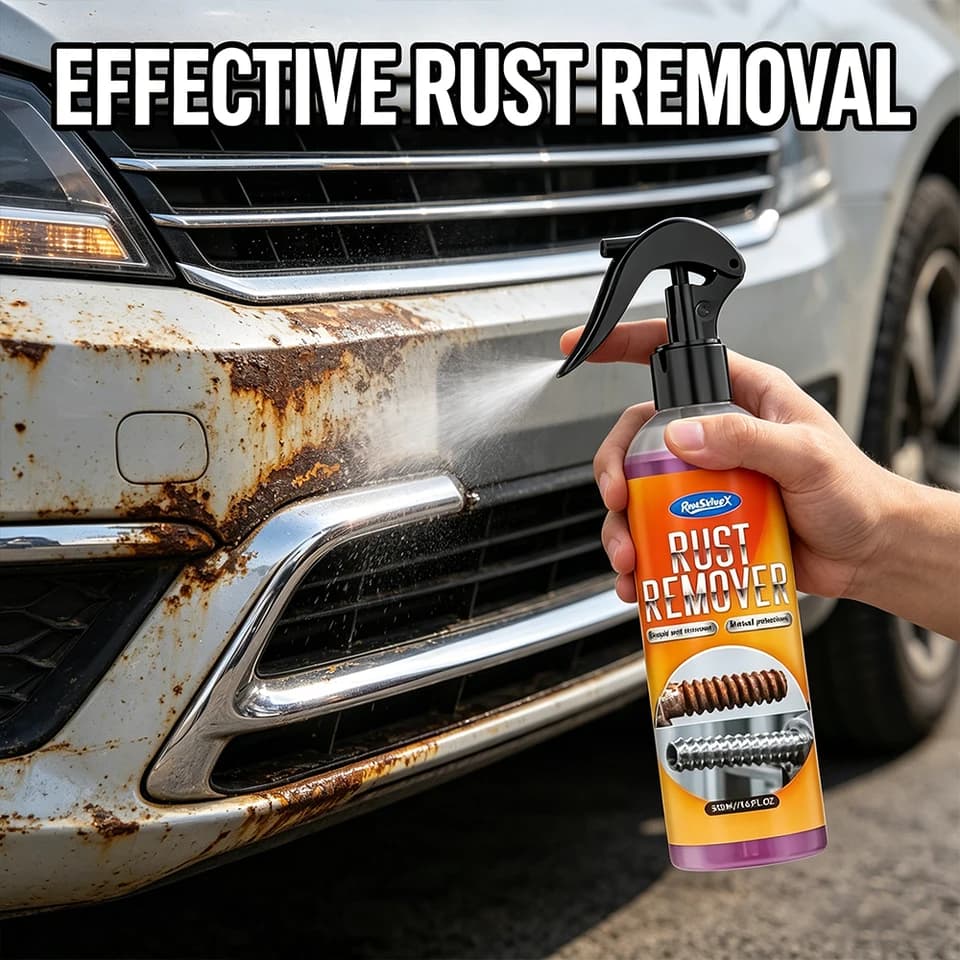 Rust Remover Spray | Fast-Acting Deruster for All Metal Surfaces | Car & Industrial Use - Thumbnail 2