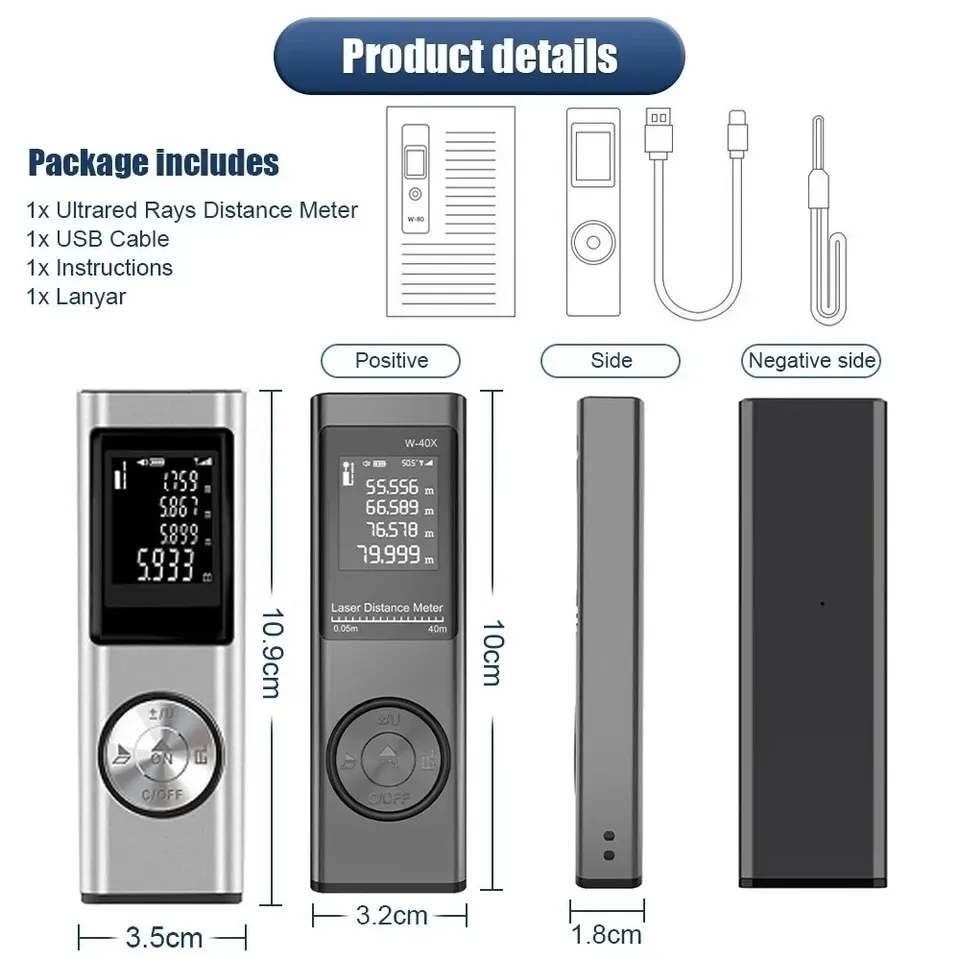 Laser Measure | Digital Angle & Distance | Portable Site Tool - Thumbnail 6