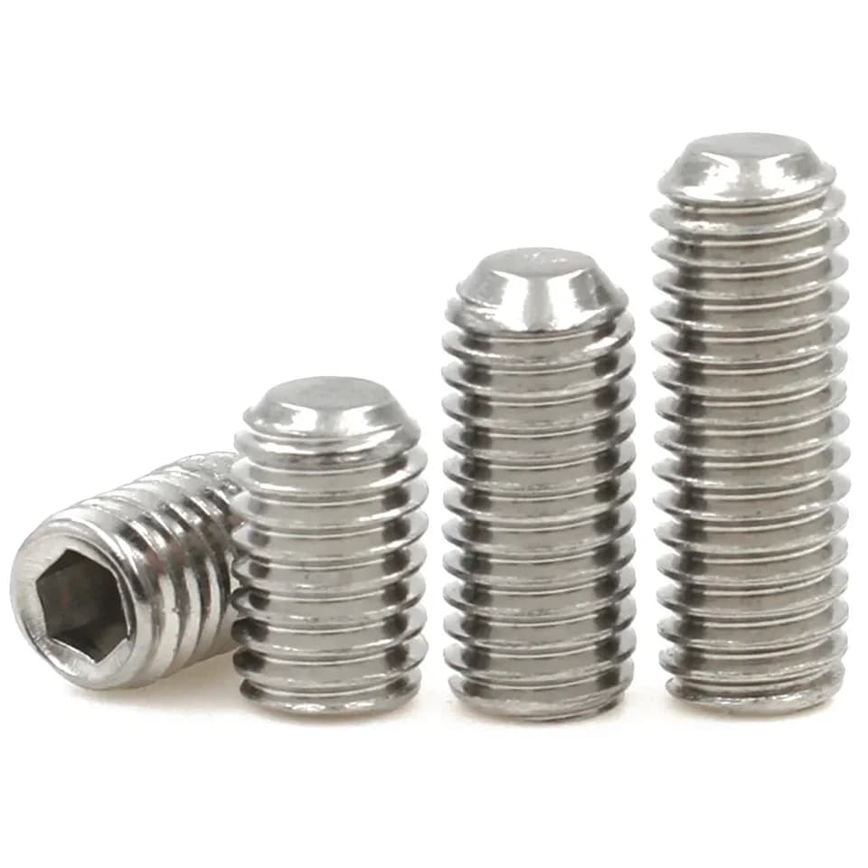 Steel Grub Screws | Hex Socket Cup Point | M2-M16 DIN916 Set - Thumbnail 3