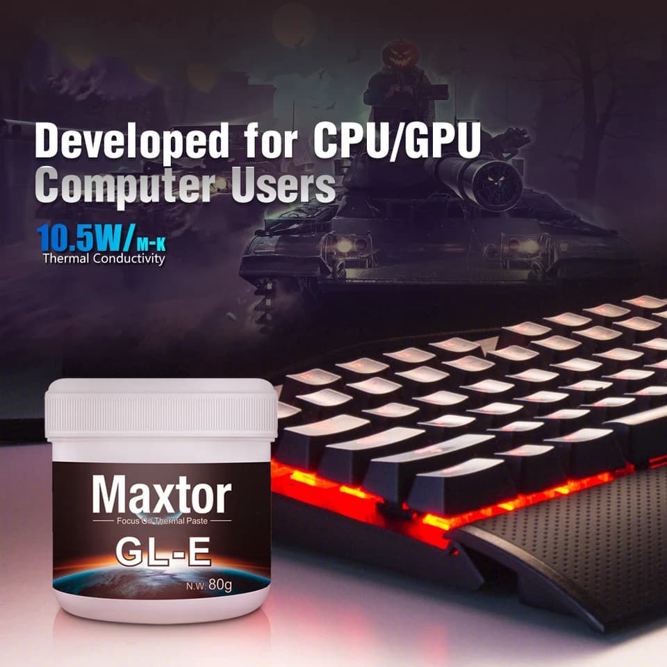 Maxtor GLE Thermal Base Layer | 10.5W/mK High Performance | CPU/GPU Heat Sink Paste - Thumbnail 5