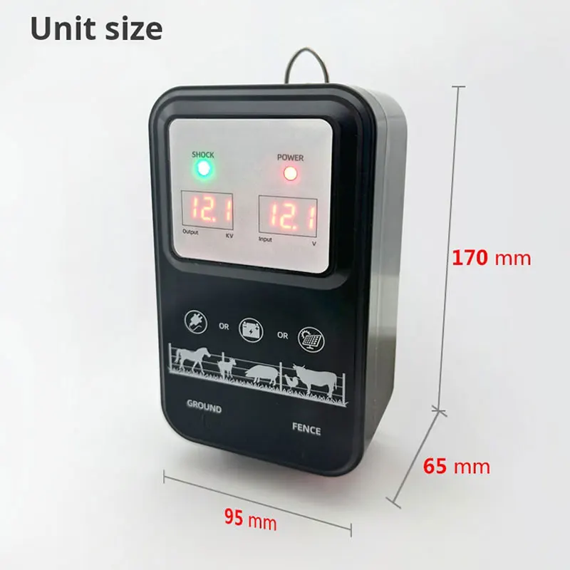 Electric Fence Energizer | LCD Display | Livestock & Horse Controller - Thumbnail 6