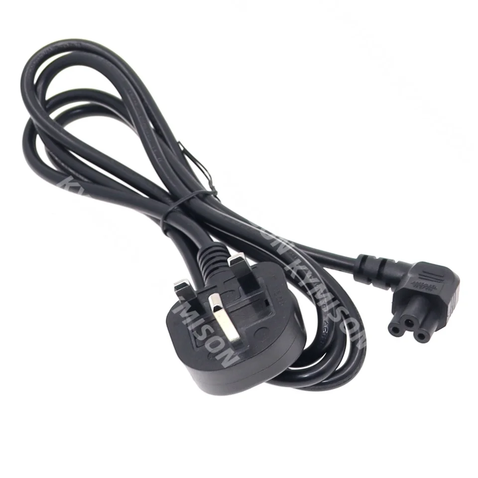 IEC C5 to UK Mains Plug Angled Extension Lead | Laptop/PC Monitor Power | 90 Degree Adapter - Thumbnail 7