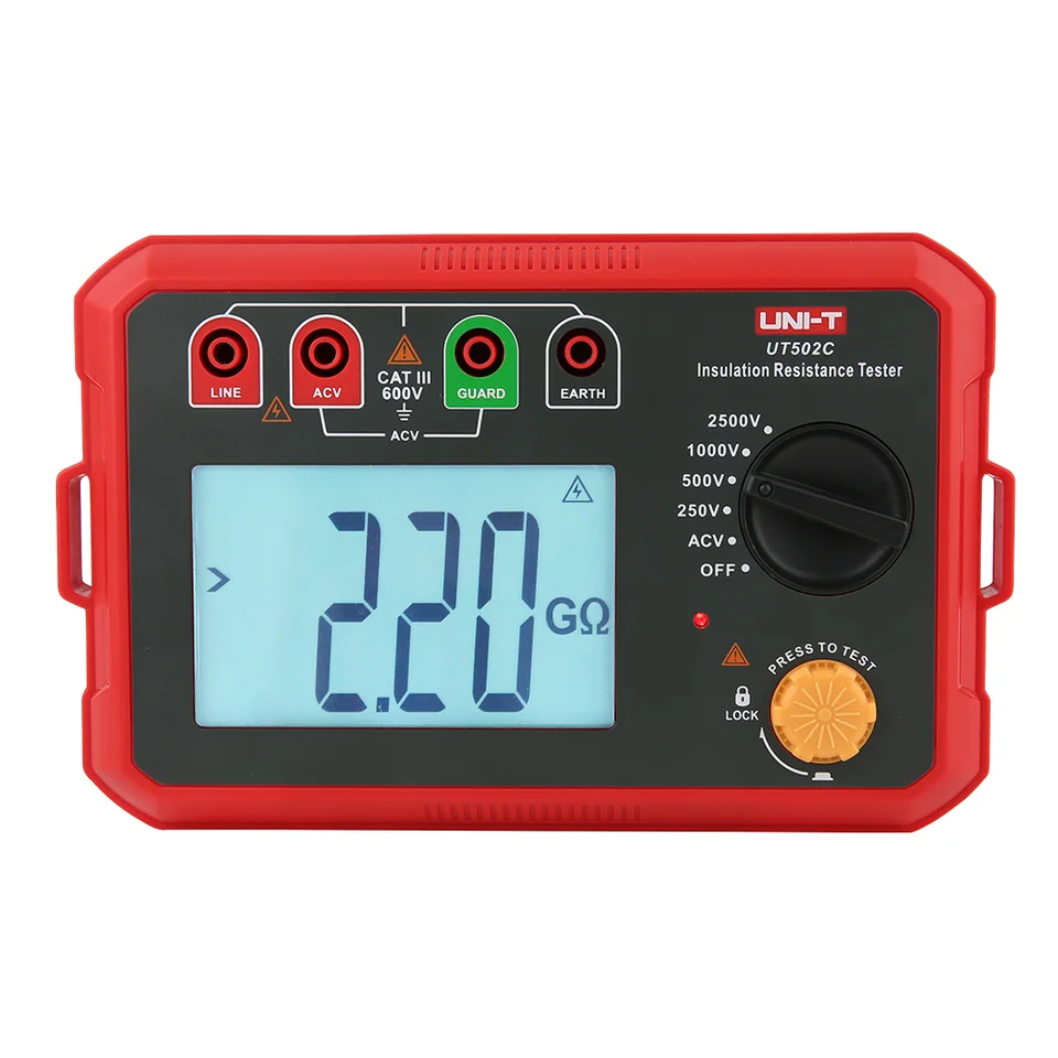 UNI-T UT501 UT502 Insulation Tester proving unit | Digital Ohmmeter | Megohmmeter Voltmeter - Thumbnail 4