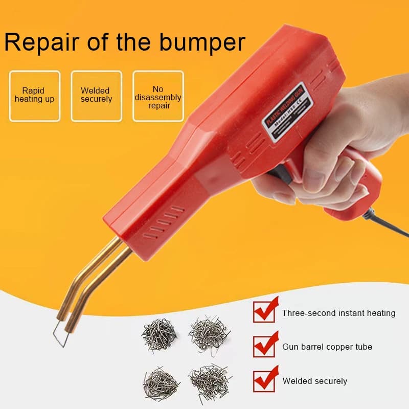 Plastic Welding Kit | Car Bumper & Kayak Repair Tool | 4-Staple Welder Gun