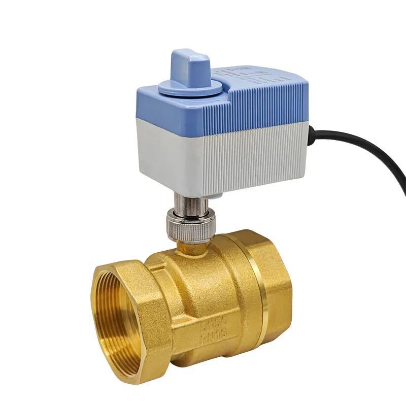 Brass Motorised Gate Valve | IP65 Waterproof | AC/DC 12V/24V/220V with Manual Override - Thumbnail 4