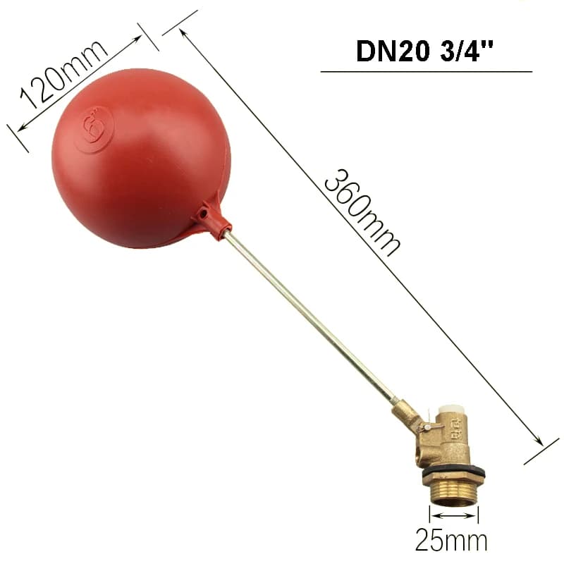 Float Valve | Tank & Tower Water Level Control | 1/2" 3/4" DN15 DN20 - Thumbnail 3