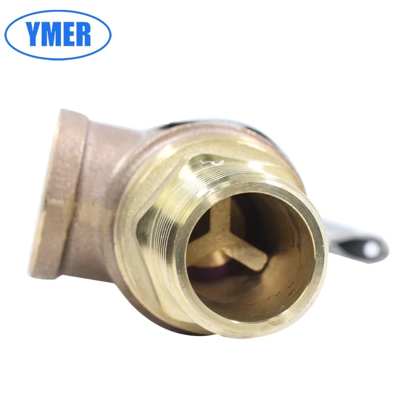Brass Safety Valve DN15 DN20 | Adjustable Pressure Relief | Steam Boiler Lockshield Valve Key - Thumbnail 6