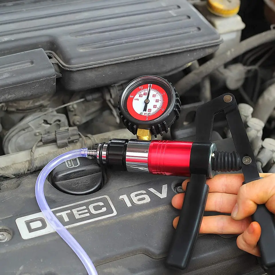 Heavy-Duty Brake Bleeder Kit | Vacuum Pump Tester | Power Steering Fluid Change - Thumbnail 4
