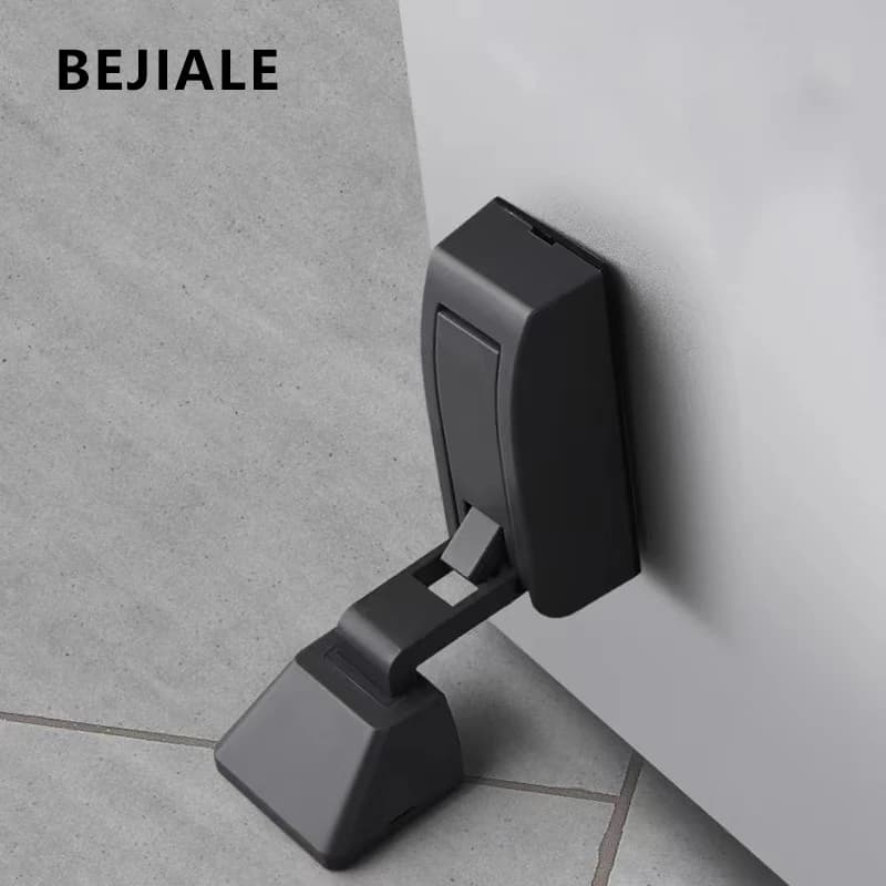Rubber Door Stopper | Hydraulic Damping Floor Suction | No-Punch Windproof Anti-Collision - Thumbnail 7
