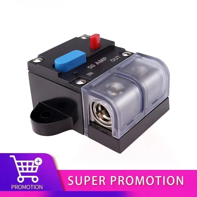 Miniature Circuit Breaker 50-300A | 12-48V Self-Recovery | Car Audio & Amp Protection - Thumbnail 3