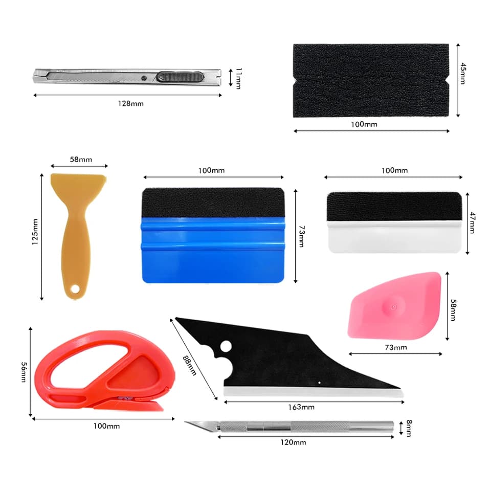 Window Squeegee & Scraper Set | Car Film Installation | Auto Tint Tools - Thumbnail 6