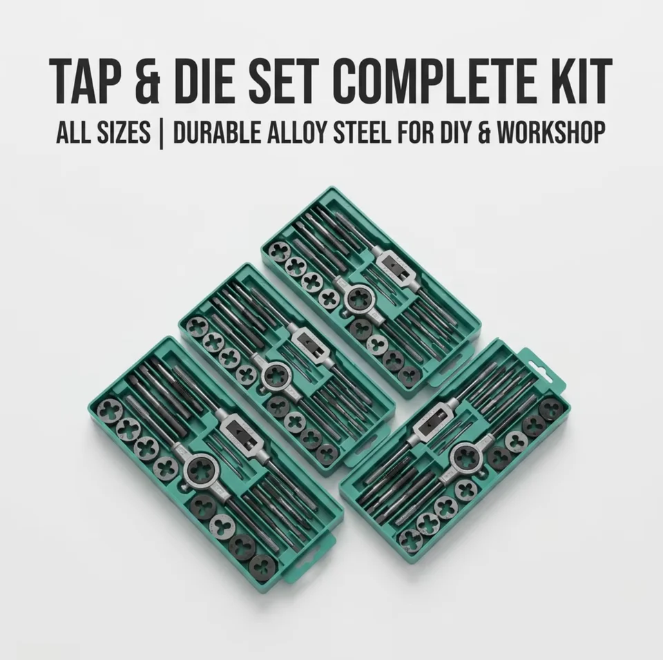 and Die Set | M3-M12 Metric Threads | Tungsten Carbide Hand Tool - Thumbnail 2