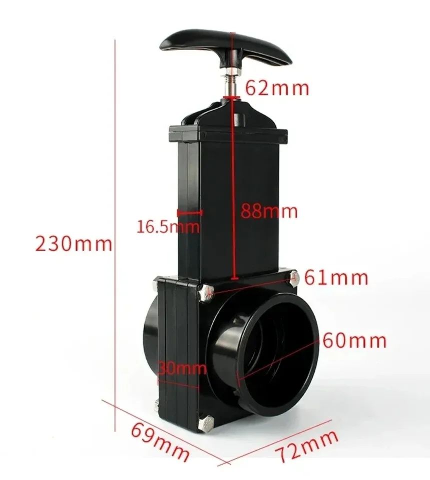 Gate Valve Gate | Dual-Function Drain | Motorhome/Caravan Tank - Thumbnail 4
