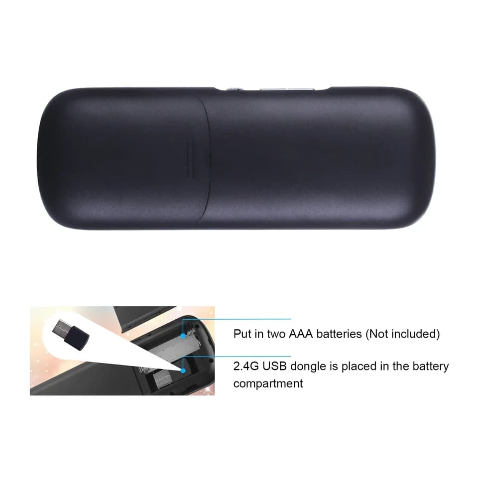 iPazzPort Wireless Keyboard | Touchpad Mouse Combo | For PC, TV Box, PS4 - Thumbnail 5