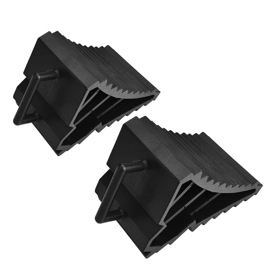 Heavy Duty Rubber Wheel Chock Block | Anti-Slip Parking Support | Tyre Alignment