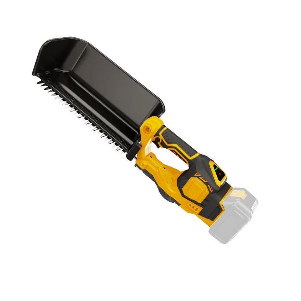 Cordless hedge trimmer on a plain white background.