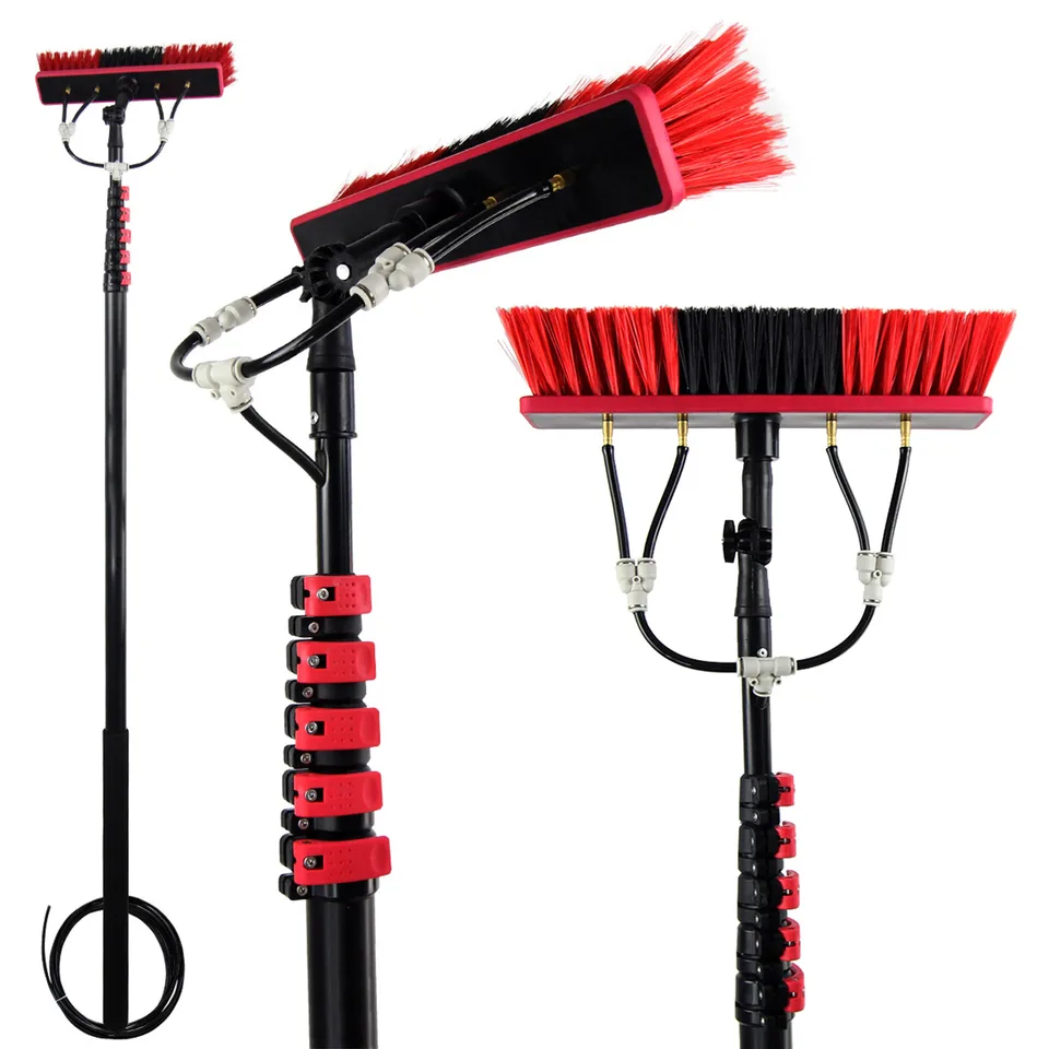 Telescopic Window Cleaning Pole: collage of multiple product views.