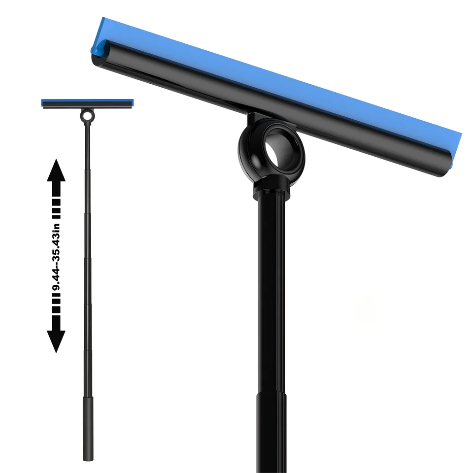 Telescopic Window Cleaning Kit | Extendable Shower Squeegee | Glass & Mirror Wiper - Thumbnail 4