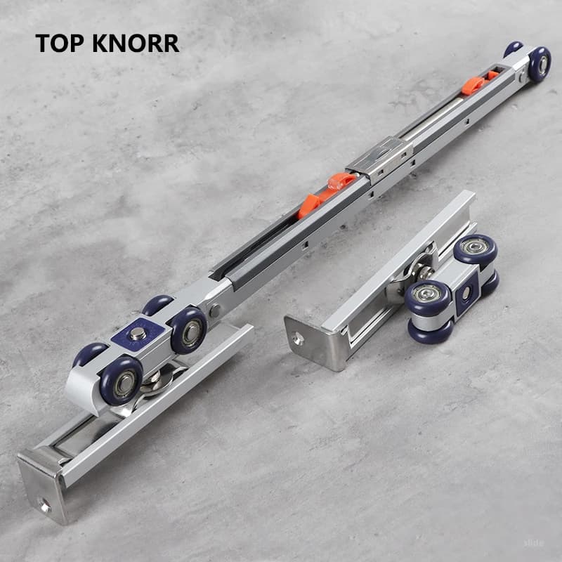 Garment Hanging Rail Buffer Pulley | Soft Close Sliding Door Kit | Wardrobe & Kitchen - Thumbnail 6