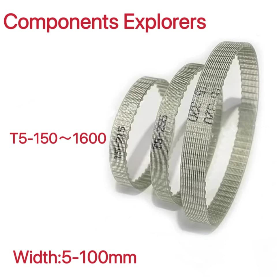 T5 Timing Belt | PU Steel Wire Synchronous | 5-100mm Width - Thumbnail 2
