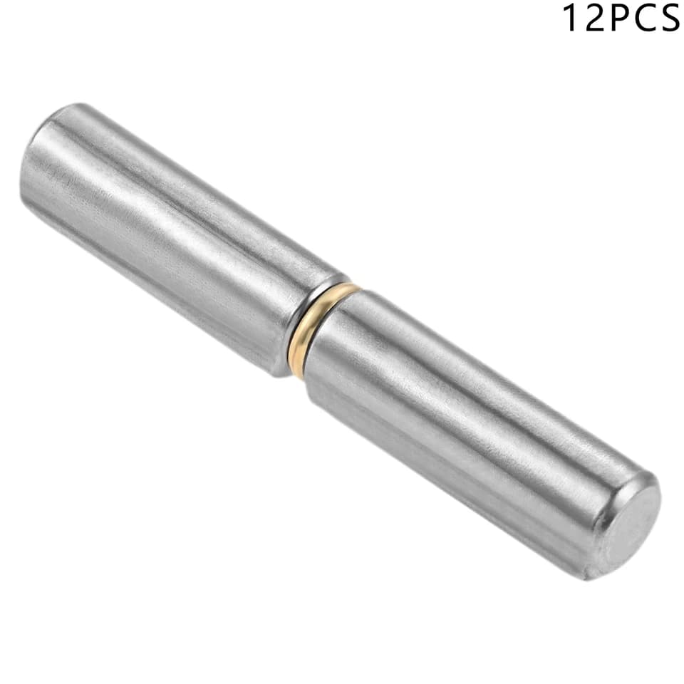 Heavy-Duty Gate Hinges | 12pc 12x80mm Set | Weldable Carbon Steel Barrel - Thumbnail 6