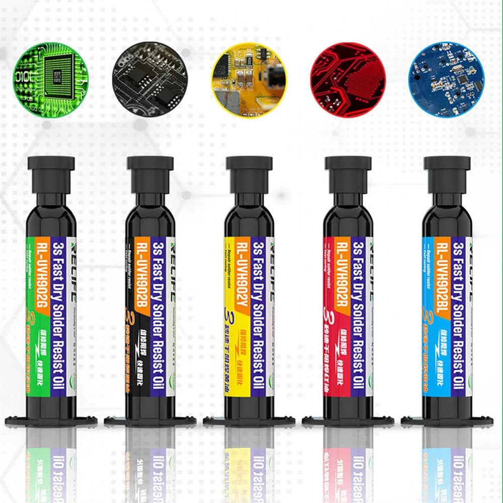 UV Curing Flux for Phone Repair | 3-Second Quick Dry | 10cc Precision Syringe - Thumbnail 2