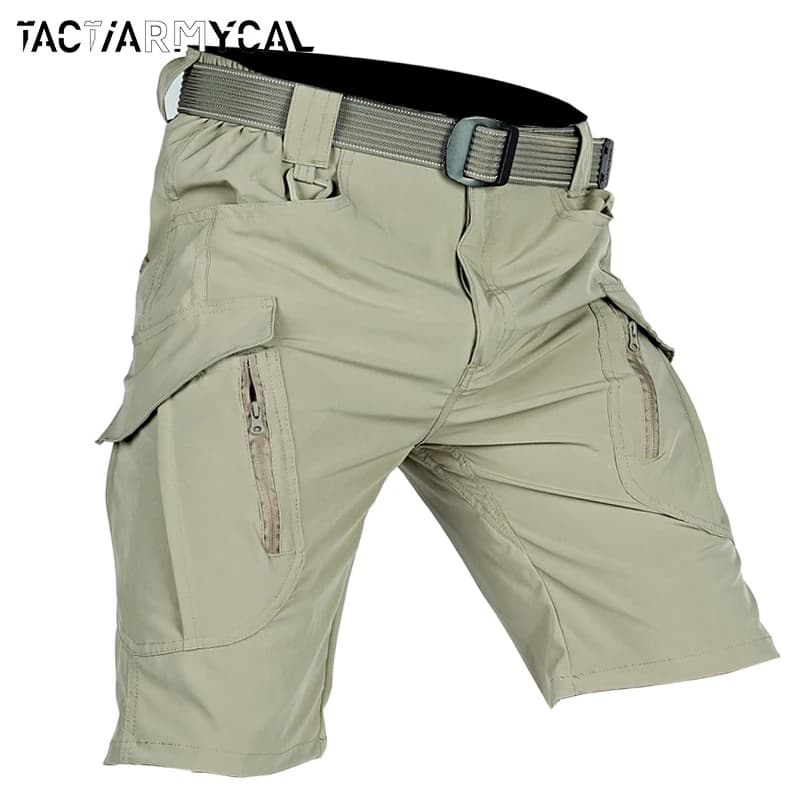 Summer Cargo Shorts Men | Quick Dry Multi-Pocket | Tactical Workwear - Thumbnail 2