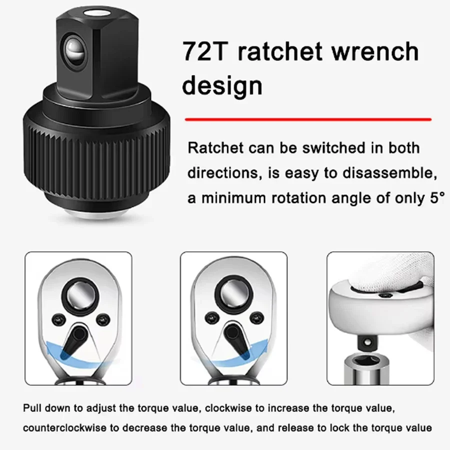 1/4" Torque Wrench | 2-24Nm Adjustable Precision | Quick-Release Repair Tool - Thumbnail 5