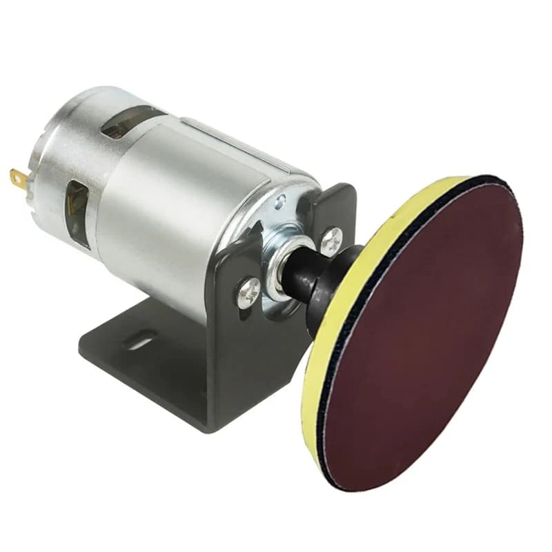Mini Bench Grinder & Polisher | Compact DIY Power Tool with Sanding Pad Kit