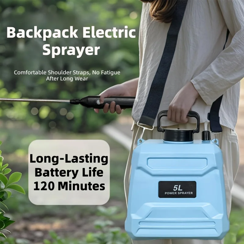 8L Battery Knapsack Sprayer | USB Rechargeable Handle | Portable Electric Sprayer - Thumbnail 5