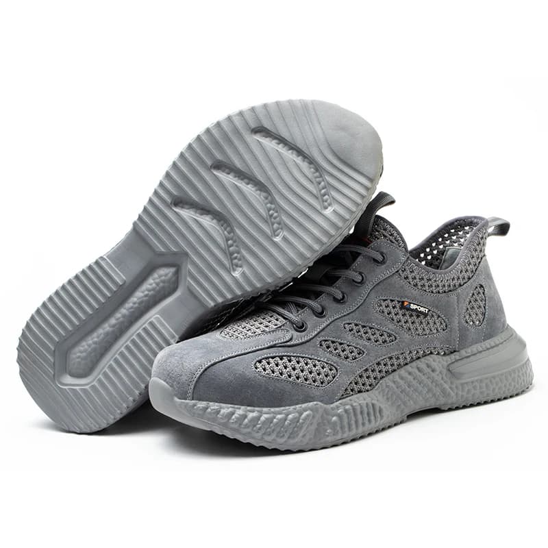 Work Summer Shoes | Steel Toe Lightweight Safety | Breathable Mesh Trainers - Thumbnail 2
