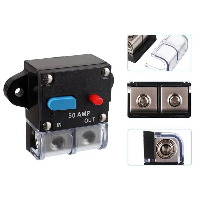 Miniature Circuit Breaker 50-300A | 12-48V Self-Recovery | Car Audio & Amp Protection - Thumbnail 5