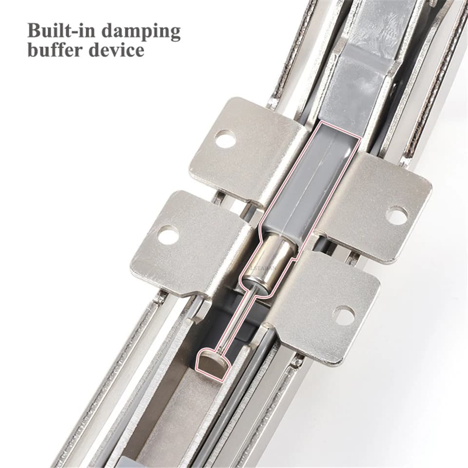 Garment Hanging Rail Hinge System | Lateral Swing Door | Silent Slide Wardrobe Hardware - Thumbnail 3