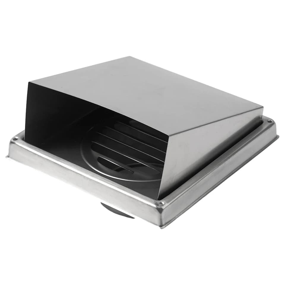 4-Inch Soffit Vent Cover | Stainless Steel Exhaust Grille | Wall Outlet - Thumbnail 5