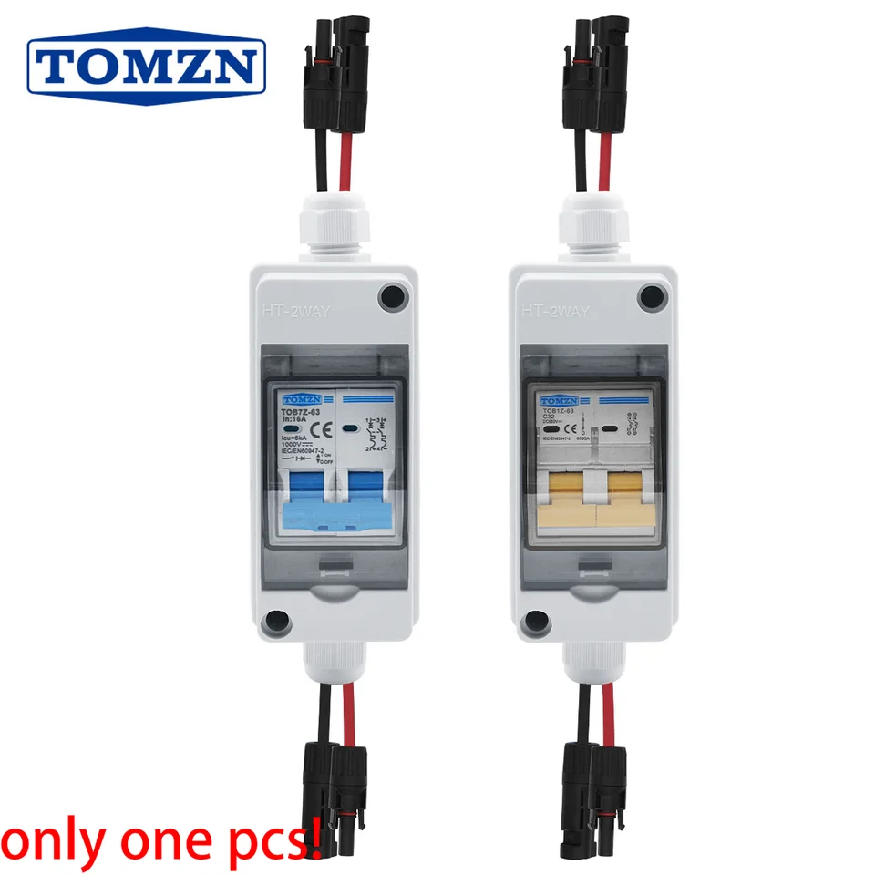Circuit Breaker Box | Solar PV Combiner | 1 In 1 Out DC IP65 - Thumbnail 3