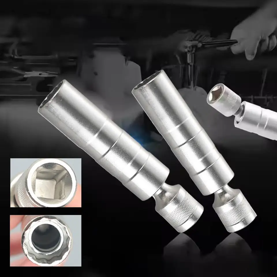 Spark Plug Socket | 14mm & 16mm Thin Wall | Auto Nozzle Removal Tool - Thumbnail 2