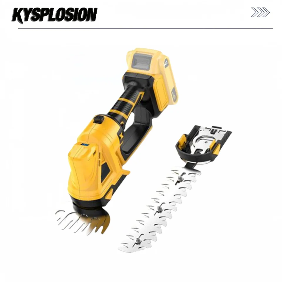 2-in-1 Cordless Hedge Trimmer Kit | Electric Pruning & Grass Trimmer | For DeWalt 20V - Thumbnail 2
