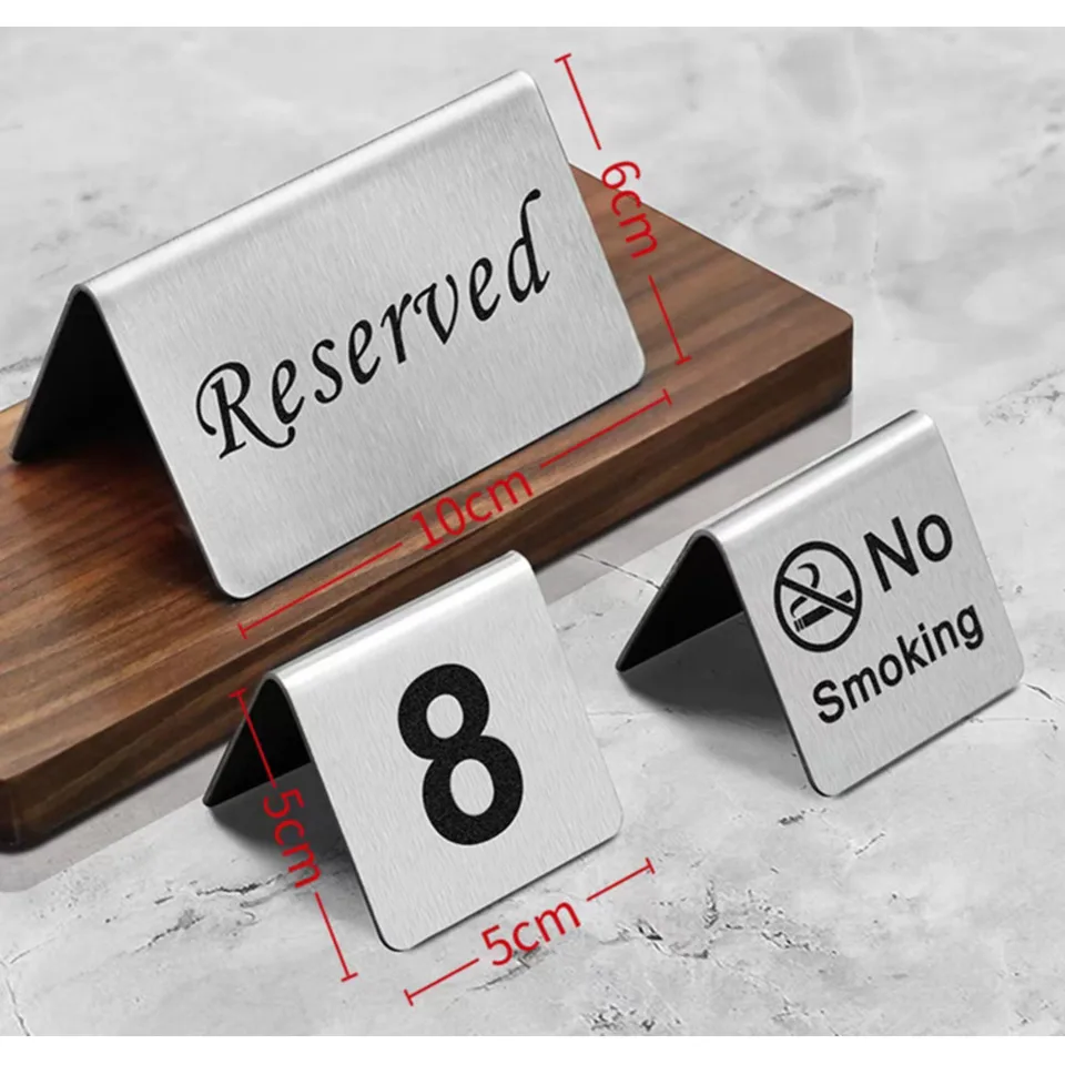 No Smoking Sign | 10-Pack Tent Style | For Restaurant & Business Seating - Thumbnail 5